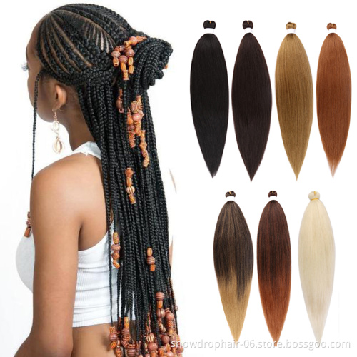 Long Pre Stretched Pre-Stretched Hot Water Setting Braiding Hair Pre Stretch Ombre Braid Professional